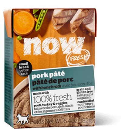 Petcurean Now Fresh Small Breed Grain Free Small Breed Pork Pate with Bone Broth