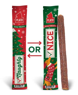 Plato Holiday Thinkers Dog Treat