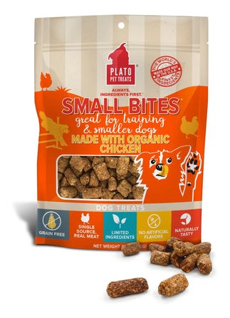 Platos Farmers Market Small Bites Organic Chicken Dog Treats