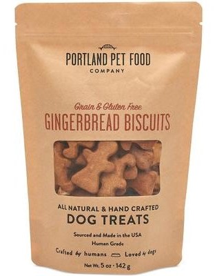 Portland Pet Food Company Gingerbread Biscuits Grain Free Dog Treats