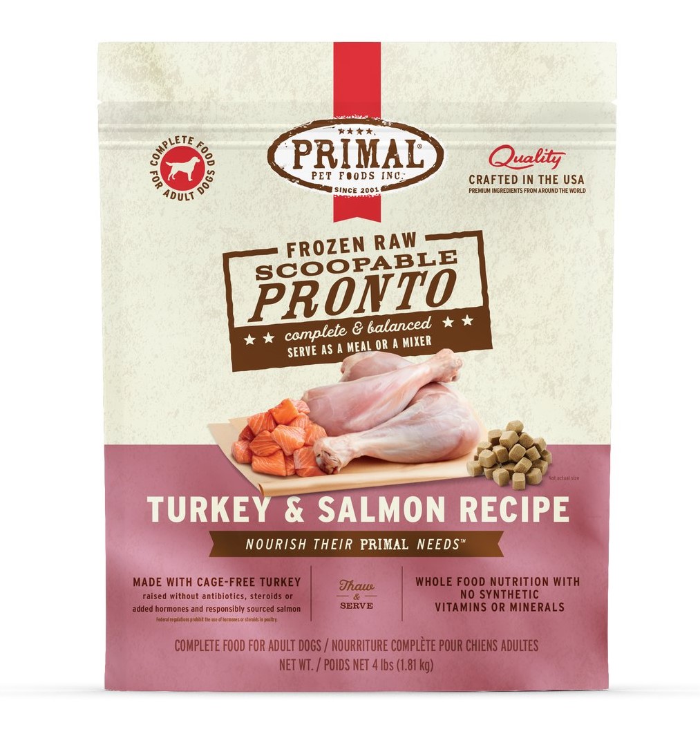 Primal Dog Frozen Turkey and Salmon