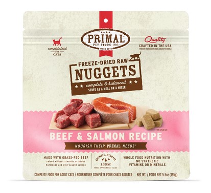 Primal Freeze Dried Feline Beef and Salmon Formula