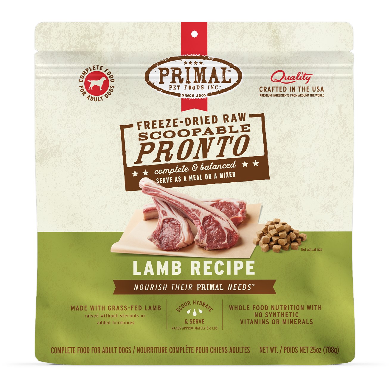 Primal Freeze Dried Raw Pronto Lamb Recipe