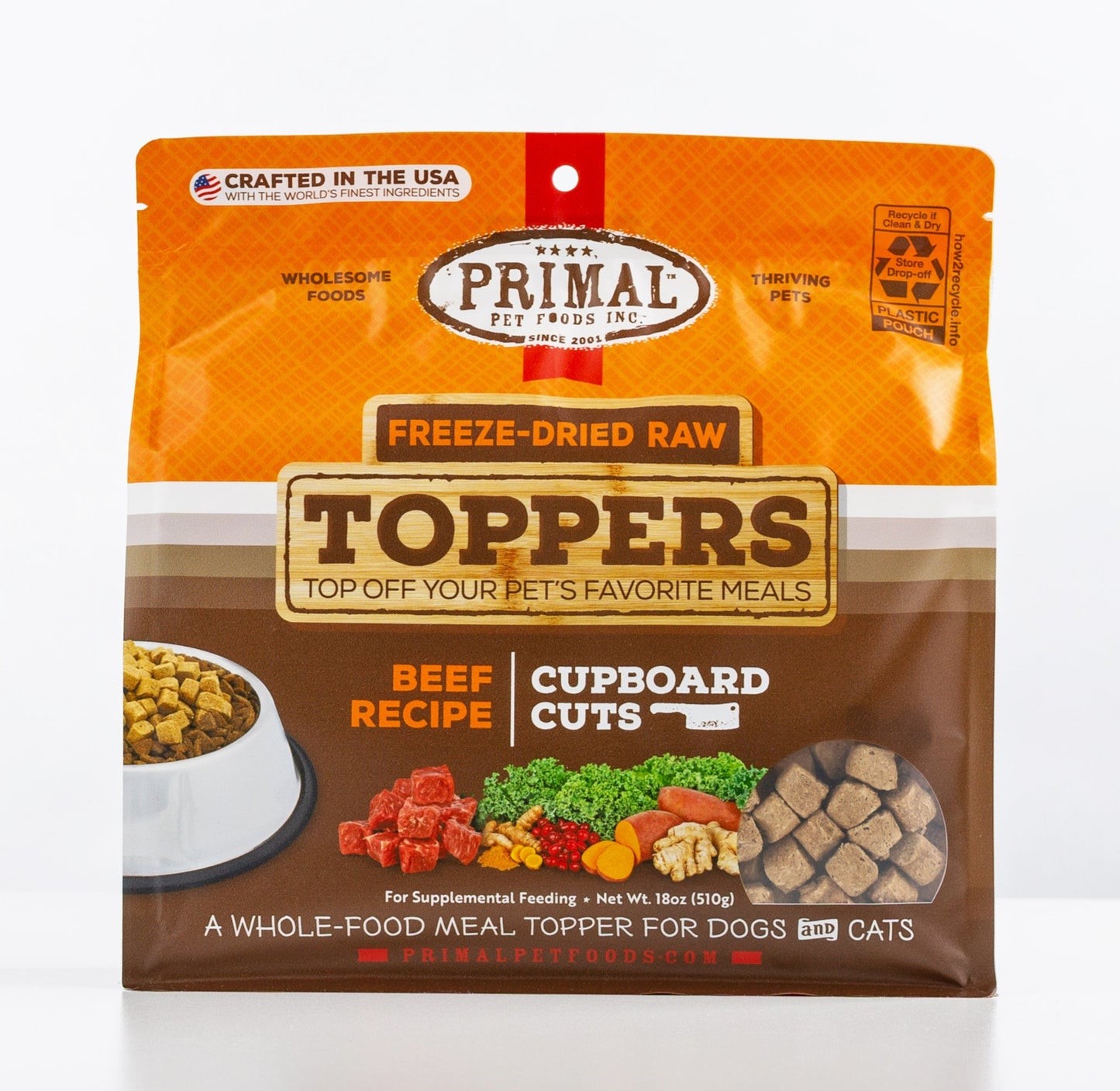 Primal Freeze Dried Raw Toppers Beef Recipe Cupboard Cuts