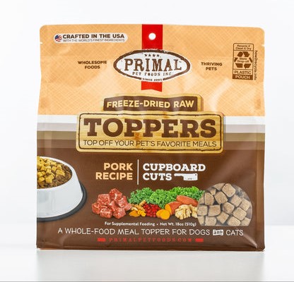 Primal Freeze Dried Raw Toppers Pork Recipe Cupboard Cuts