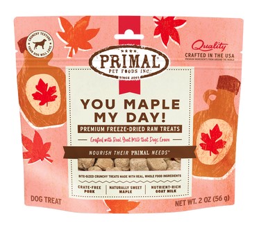 Primal You Maple My Day Pork Maple and Goat Milk Dog Treat