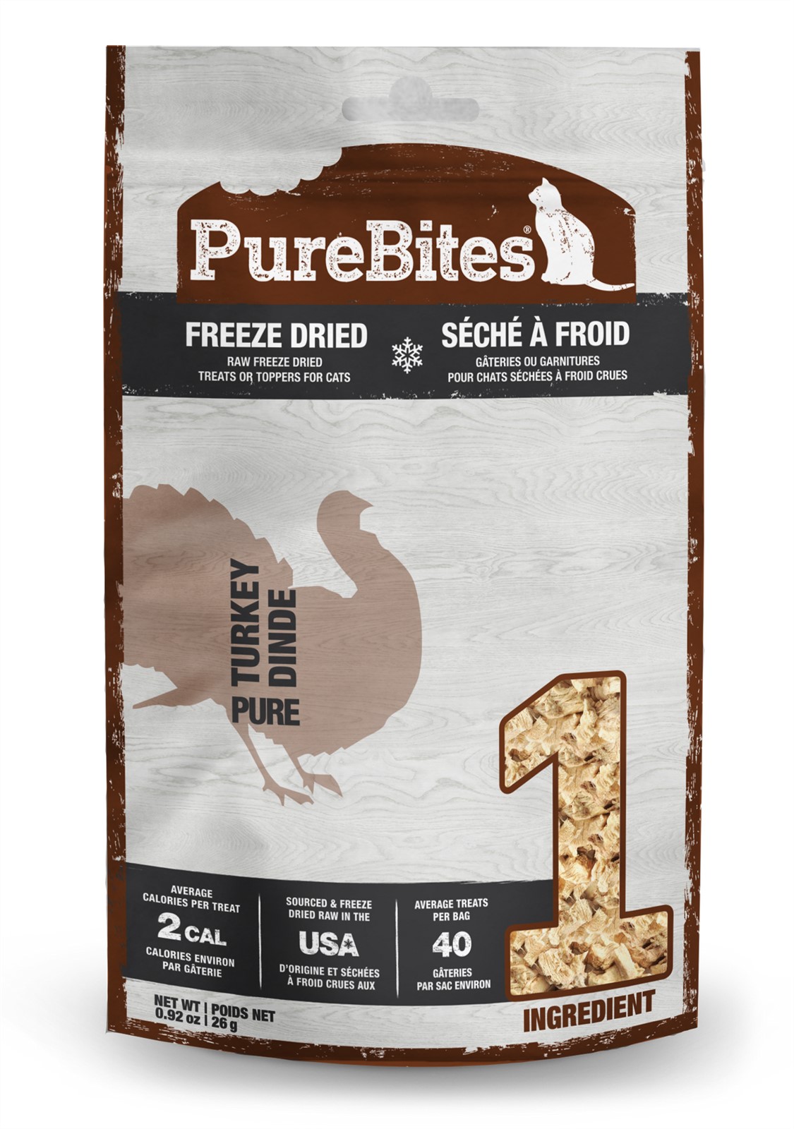 PureBites Cats Freeze Dried Turkey Breast Treats