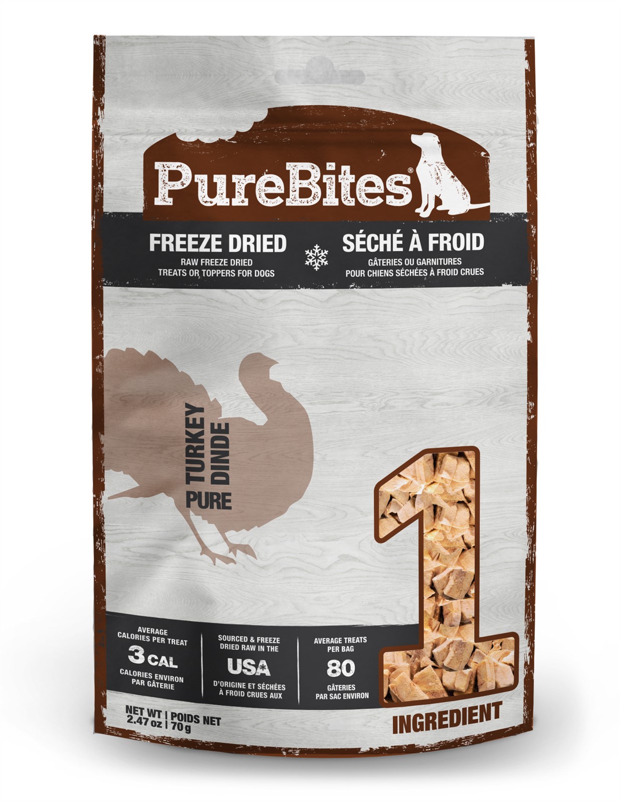 PureBites Freeze Dried Turkey Breast Treats
