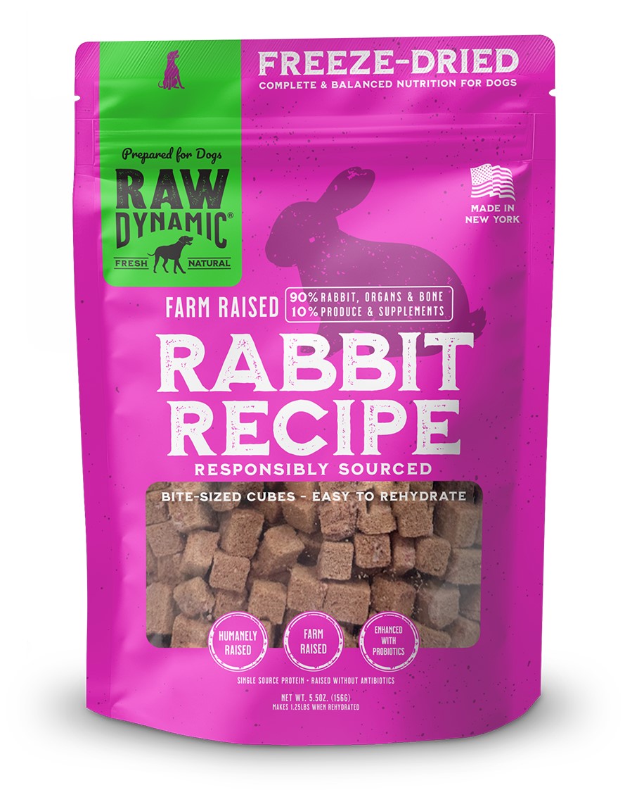 Raw Dynamic Rabbit Formula for Dogs Freeze Dried Raw Food