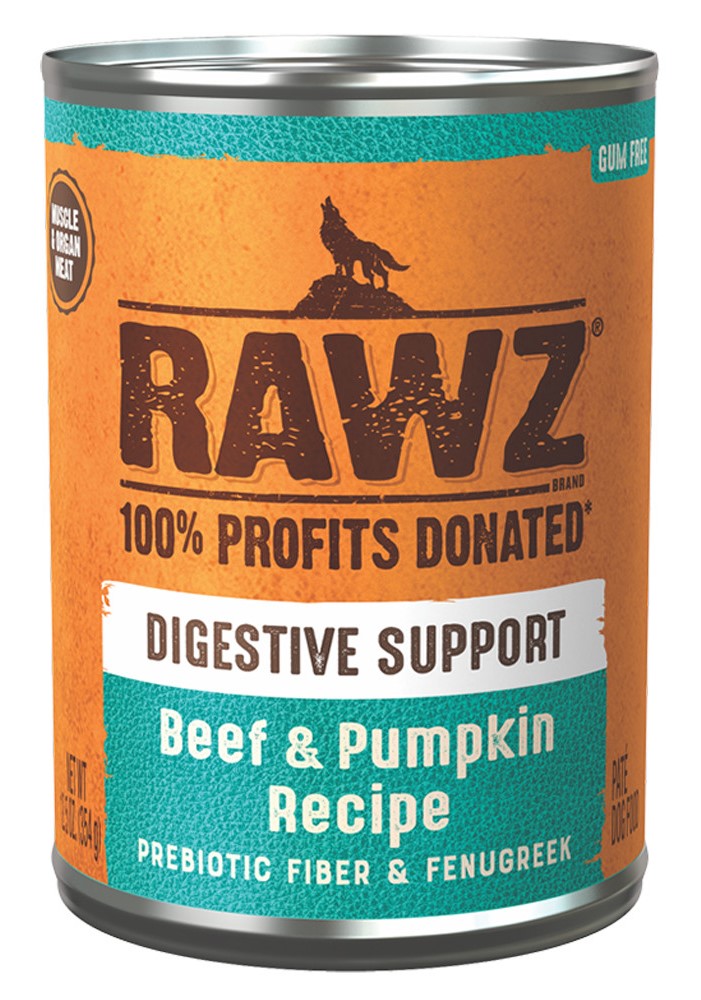 Rawz Digestive Support Beef Pumpkin Recipe Canned Dog Food