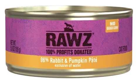 Rawz Rabbit and Pumpkin Pate for Cats
