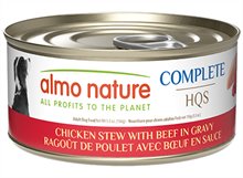 Almo Nature HQS Complete Chicken Stew with Beef in Gravy