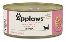 APPLAWS Tuna Fillet with Prawn Cat Cans