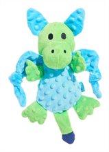 Bark Humbert The Dragon Blue Green Plush Dog Toy