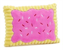 Bark Toaster Poodle Breakfast Pastry Pink Plush Dog Toy