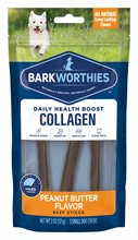 Barkworthies Collagen Beef Stick Peanut Butter