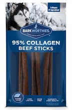 Barkworthies Collagen Beef Stick Plain Dog Treats