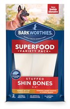 Barkworthies Shin Bone Stuffed Bully Stick Blend