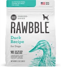 Bixbi Rawbble Duck Recipe Grain Free Freeze Dried Dog Food