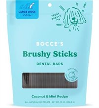  Bocces Dog Treat Dailies Brushy Sticks