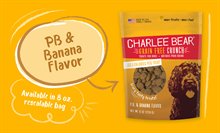 Charlee Bear Crunch Peanut Buttet and Banana Dog Treat