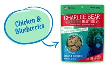 Charlee Bear Meaty Bites Chicken Blueberries Grain Free Freeze Dried Dog Treats