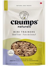 Crumps Naturals Mini Trainers Freeze Dried Beef Liver Dog Treats