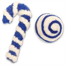 Dharma Dog Karma Cat Wool Candy Cane