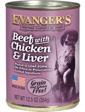 Evangers Classic Recipe Grain Free Beef with Chicken and Liver Canned