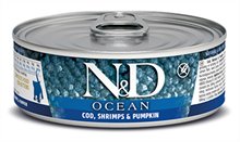 Farmina Cod Shrimp Pumpkin Kitten Feline Wet Food Cans