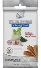 Farmina Dog Treat Dental WHITE Sea Bass Fennel and Kelp Adult 