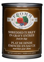 Fromm Shredded Turkey in Gravy Entree Dog Food Can 
