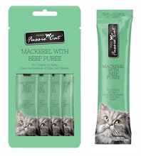 Fussie Cat Mackerel with Beef Puree Cat Treat