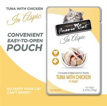 Fussie Cat Premium Tuna with Chicken in Aspic Wet Cat Food Pouch
