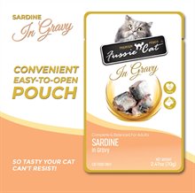 Fussie Cat Sardine in Gravy Pouch Wet Cat Food