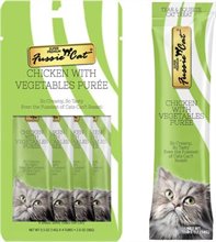 Fussie Cat Treat Puree Chicken with Vegetables 4 Pack