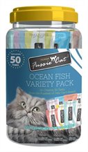Fussie Cat Treat Puree Ocean Fish Variety Pack