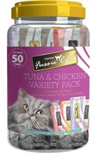 Fussie Cat Treat Puree Tuna and Chicken Variety