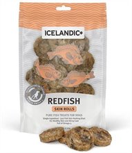 Icelandic Redfish Skin Rolls Dog Treat 
