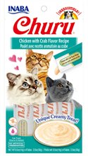 Inaba Churu Grain Free Chicken with Crab Flavor Puree Lickable Cat Treat