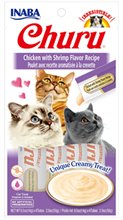 Inaba Churu Grain Free Chicken with Shrimp Flavor Puree Lickable Cat Treat