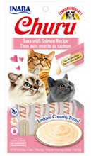 Inaba Churu Grain Free Tuna with Salmon Puree Lickable Cat Treat