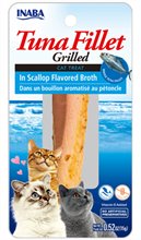 Inaba Ciao Grain Free Grilled Tuna Fillet in Scallop Flavored Broth Cat Treat
