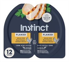 Instinct Flaked Grain Free Split Cup Chicken in Gravy Cat
