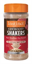Instinct Raw Boost Shakers Beef Grain Free Freeze Dried Dog Food Topper