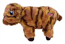 Kong Low Stuff Stripes Cow Plush Dog Toy