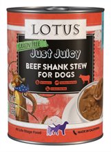 Lotus Just Juicy Beef Shank Dog Canned Food