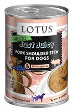 Lotus Just Juicy Pork Shoulder Dog Canned Food