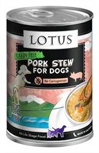 Lotus Pork Stew Grain Free Canned Dog Food