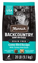 Merrick Backcountry Grain Free Raw Infused Game Bird Adult
